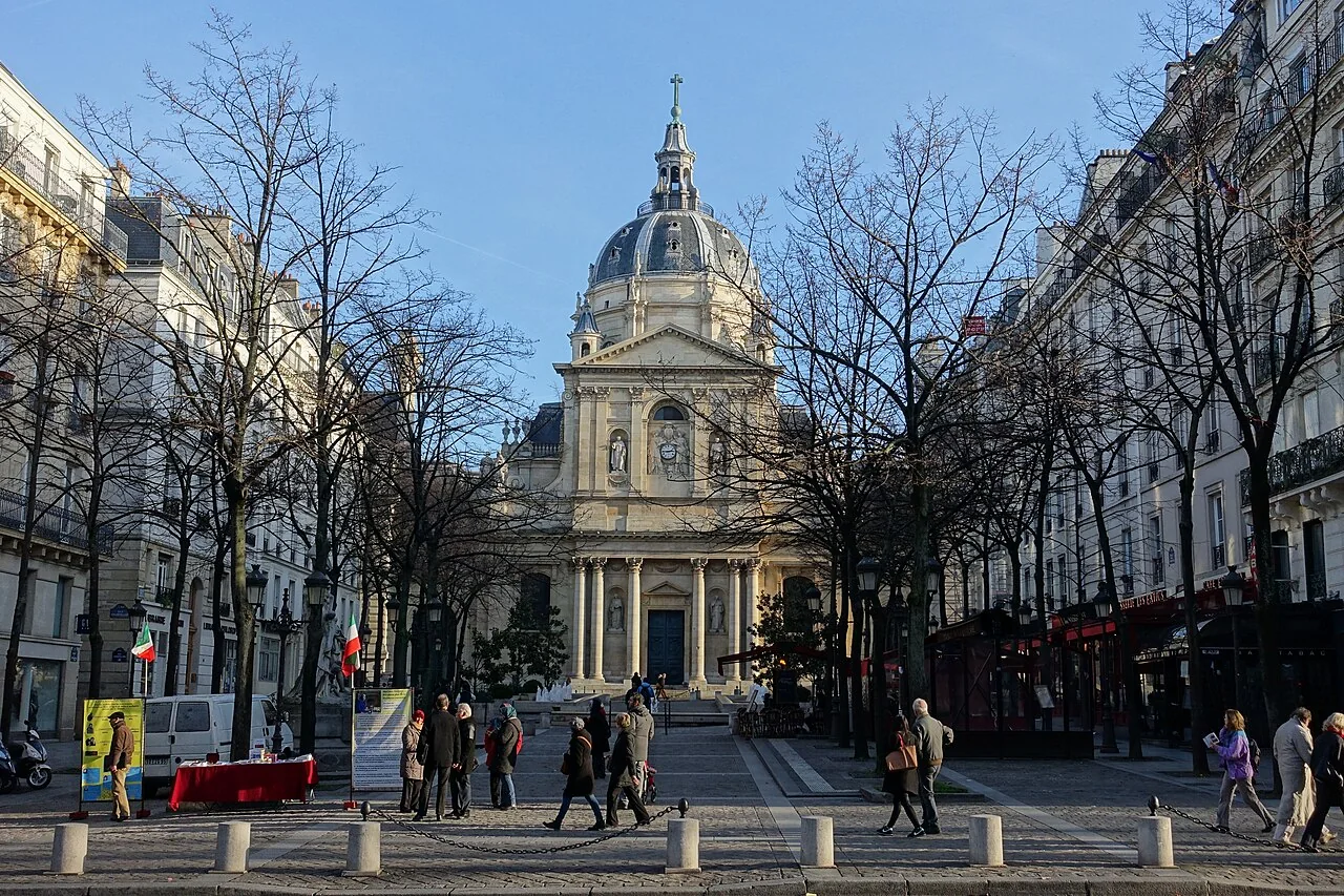 The historic Sorbonne University building in Paris