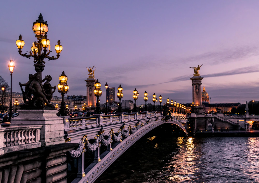 Paris in the evening light